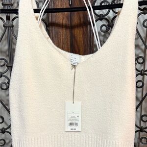 💙 a new day Women's Ivory V-Neck Sweater